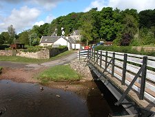 A quaint village street in West Linton